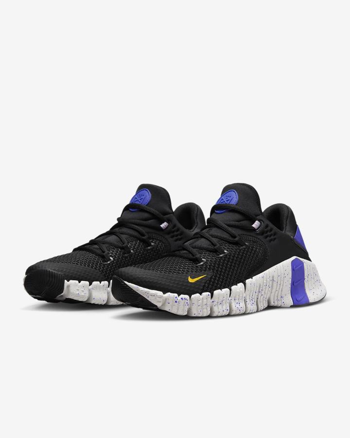 Zapatillas Deportivos Nike Free Metcon 4 Mujer Negras Amarillo | JYVKB-5190