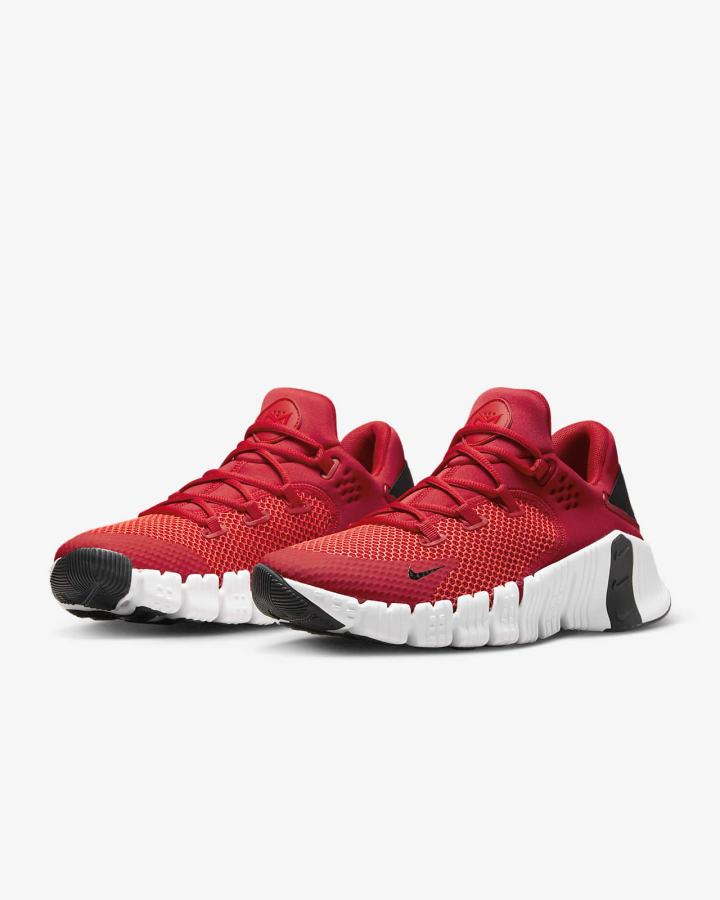 Zapatillas Deportivos Nike Free Metcon 4 Mujer Rojas Blancas Negras | KUJQW-3921