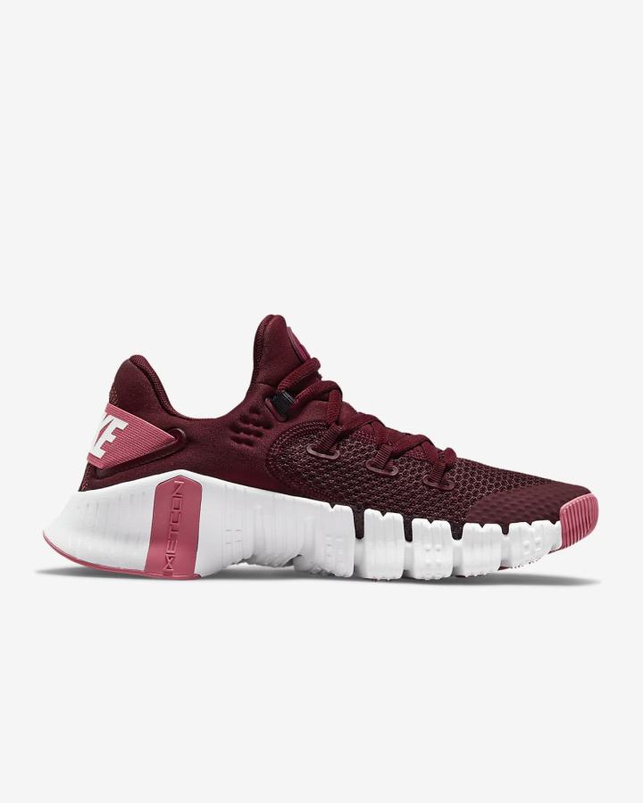 Zapatillas Deportivos Nike Free Metcon 4 Mujer Rosas Negras Blancas | NYPIG-6572