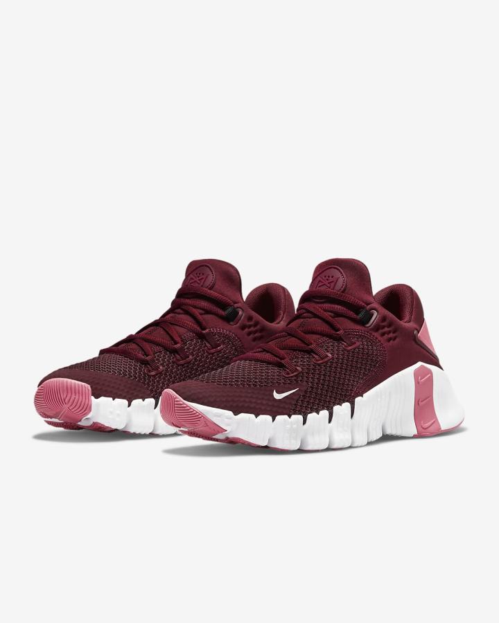 Zapatillas Deportivos Nike Free Metcon 4 Mujer Rosas Negras Blancas | NYPIG-6572
