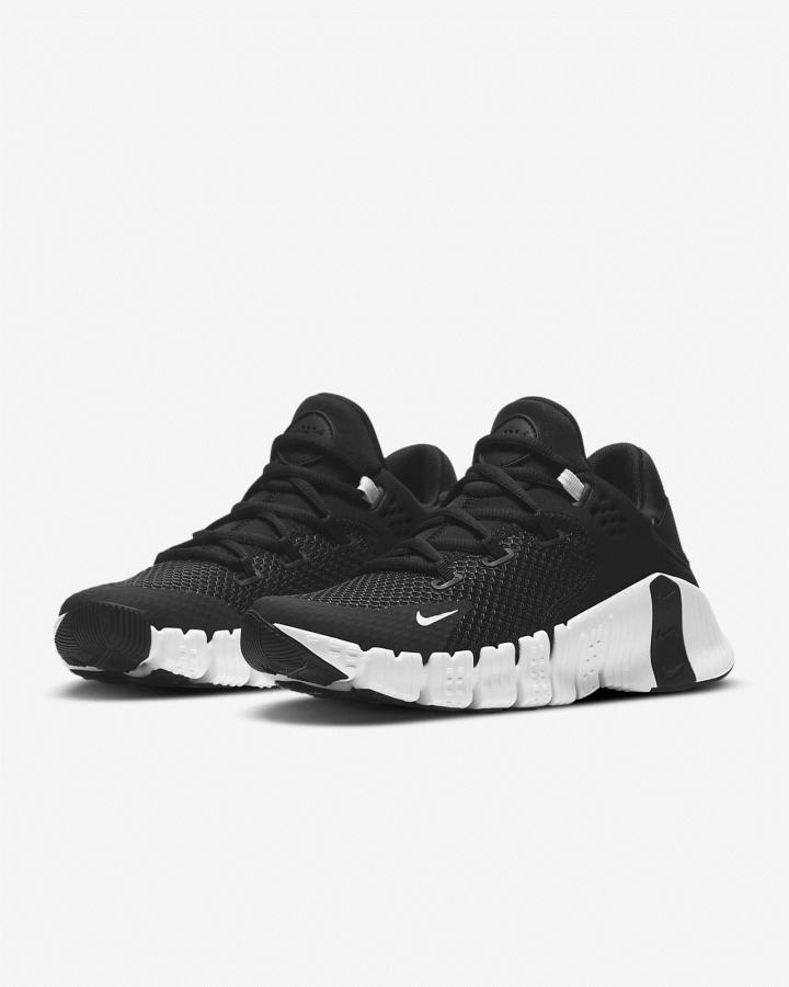 Zapatillas Deportivos Nike Free Metcon 4 Mujer Negras Blancas | PAFVY-9083