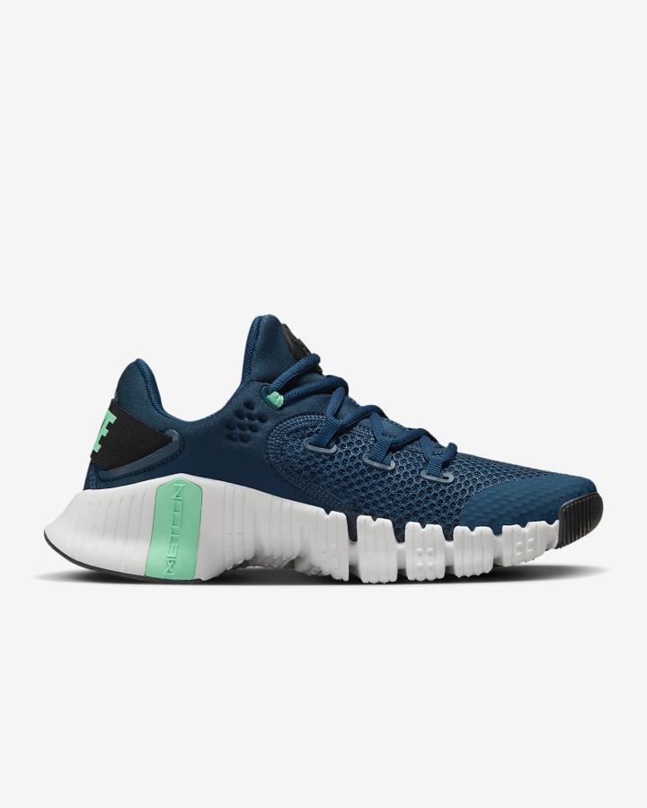 Zapatillas Deportivos Nike Free Metcon 4 Mujer Azules Negras Verde | PUIYG-6384