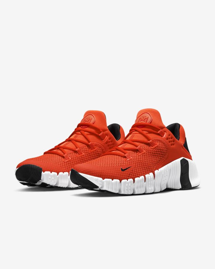 Zapatillas Deportivos Nike Free Metcon 4 Mujer Naranjas Negras Blancas | UFCHV-2169