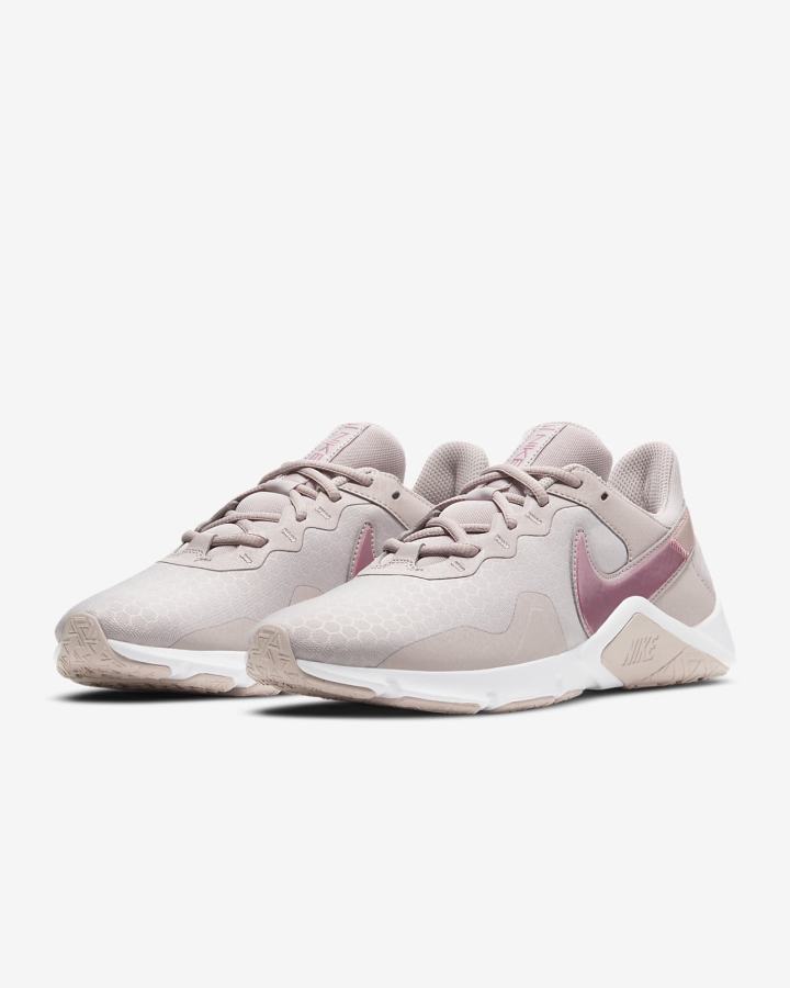 Zapatillas Deportivos Nike Legend Essential 2 Mujer Plateadas Moradas Gris Moradas Blancas | AERJL-5142