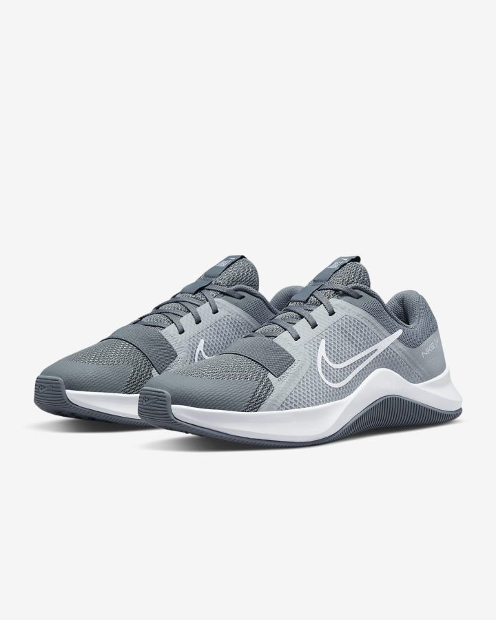 Zapatillas Deportivos Nike MC Trainer 2 Hombre Gris Claro Blancas | CNLXW-7349