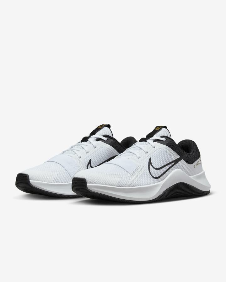 Zapatillas Deportivos Nike MC Trainer 2 Hombre Blancas Doradas Negras | HEWBO-5318