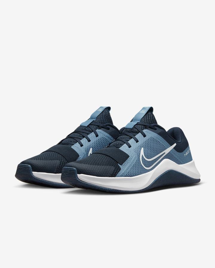 Zapatillas Deportivos Nike MC Trainer 2 Hombre Azul Marino Blancas Verde | MXCBH-4812