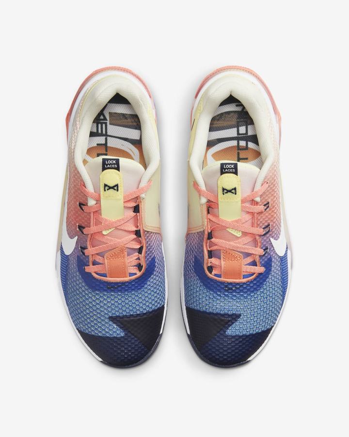 Zapatillas Deportivos Nike Metcon 7 AMP Hombre Multicolor Rojas Blancas | BLKYR-8275