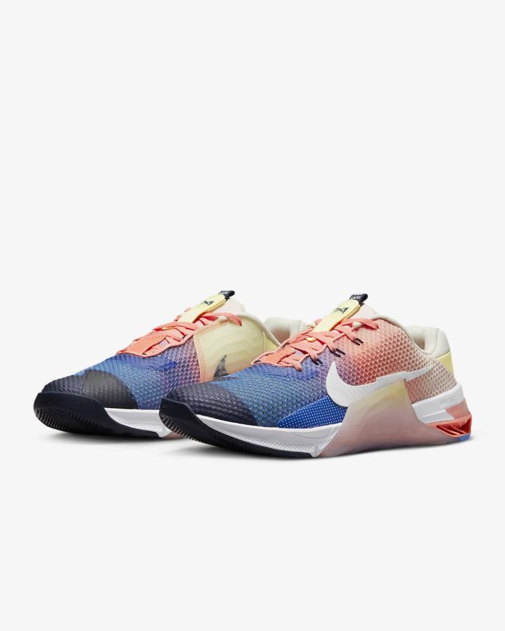 Zapatillas Deportivos Nike Metcon 7 AMP Hombre Multicolor Rojas Blancas | BLKYR-8275