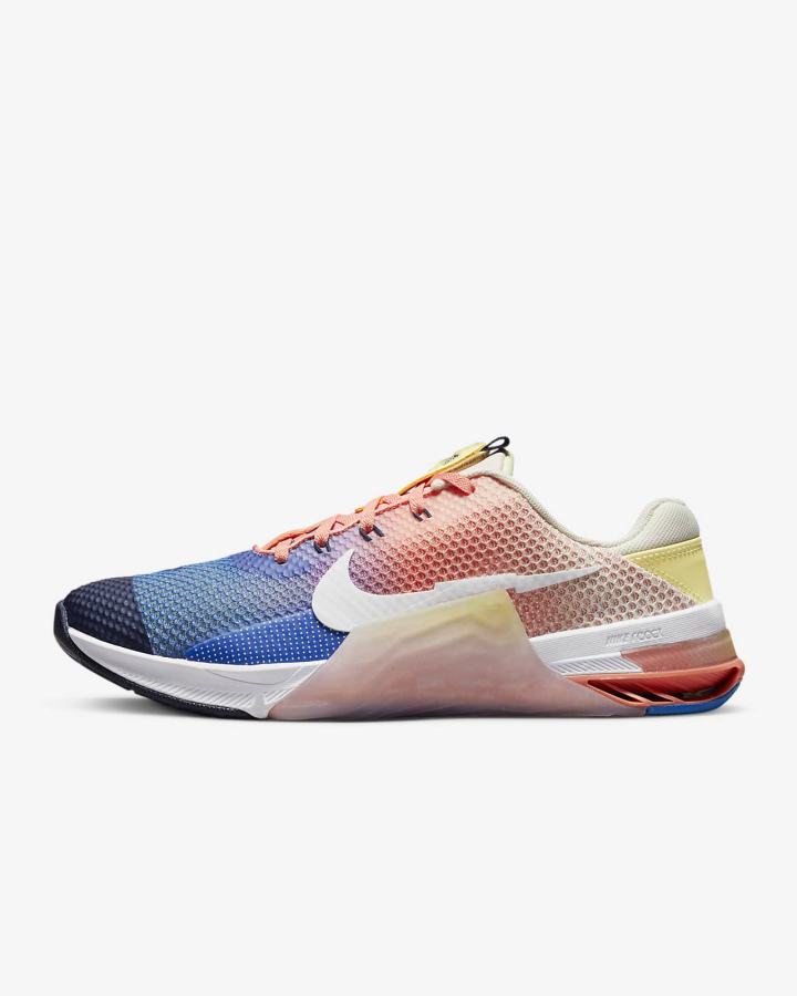 Zapatillas Deportivos Nike Metcon 7 AMP Hombre Multicolor Rojas Blancas | BLKYR-8275