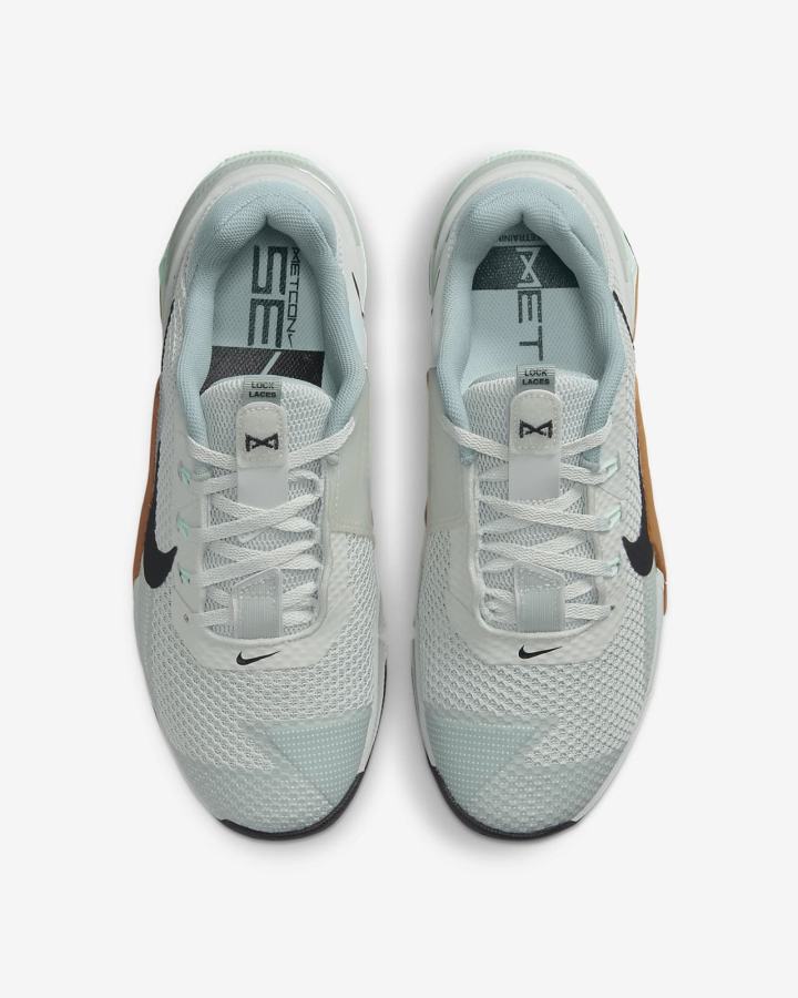 Zapatillas Deportivos Nike Metcon 7 Hombre Plateadas Claro Verde Oliva Negras | ILHGD-7541