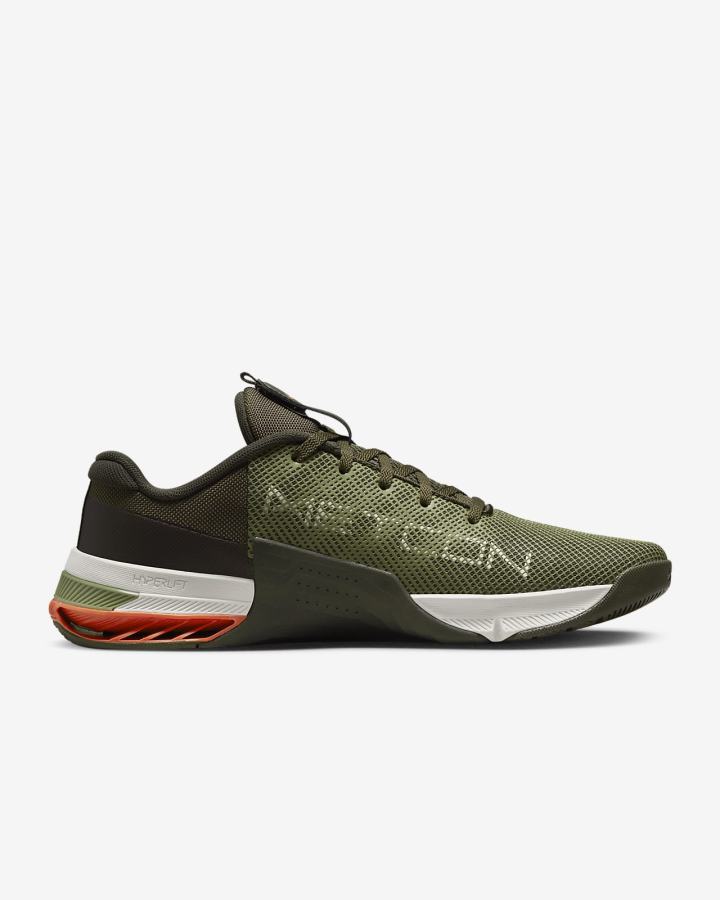 Zapatillas Deportivos Nike Metcon 8 Hombre Kaki Beige Claro | DJRLH-6501