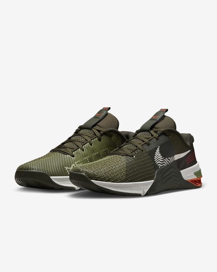 Zapatillas Deportivos Nike Metcon 8 Hombre Kaki Beige Claro | DJRLH-6501