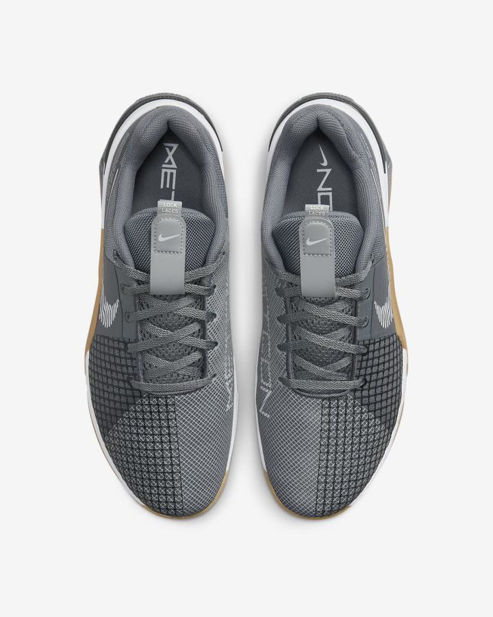 Zapatillas Deportivos Nike Metcon 8 Hombre Gris Blancas | YXMEA-1237