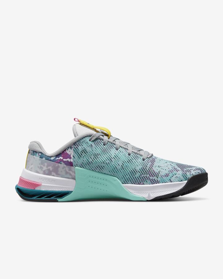 Zapatillas Deportivos Nike Metcon 8 Mujer Gris Claro Turquesa | SAEJG-9081