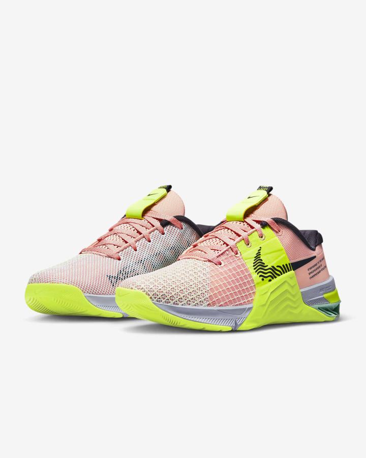 Zapatillas Deportivos Nike Metcon 8 Mujer Naranjas Gris Moradas | SGUZX-0214