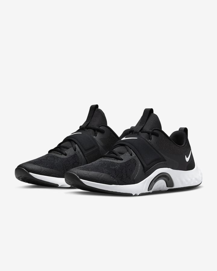 Zapatillas Deportivos Nike Renew In-Season TR 12 Mujer Negras Gris Oscuro Blancas | EGJNR-3091