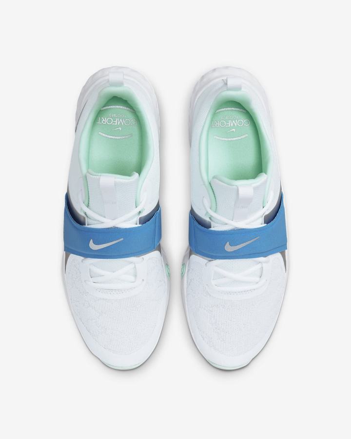 Zapatillas Deportivos Nike Renew In-Season TR 12 Mujer Blancas Verde Menta Azules Negras | UEABT-6082