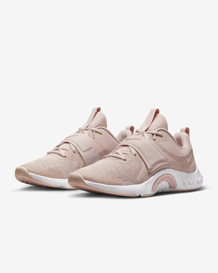 Zapatillas Deportivos Nike Renew In-Season TR 12 Mujer Rosas Blancas Rosas | WMPOI-7480