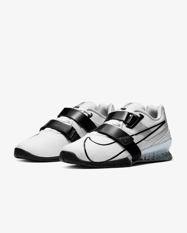 Zapatillas Deportivos Nike Romaleos 4 Hombre Blancas Negras | GZXNU-2316