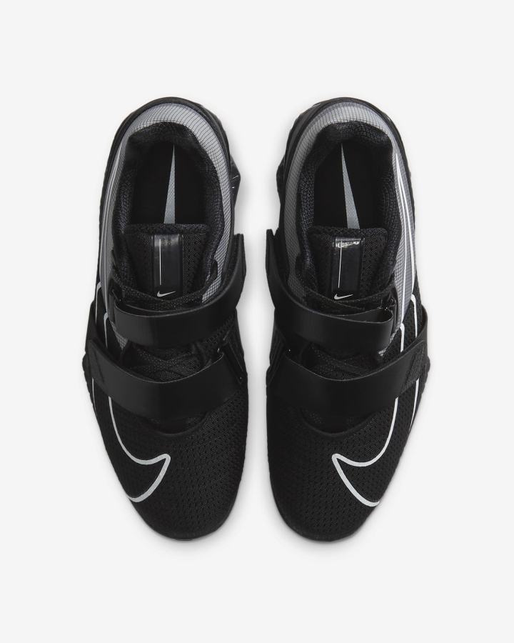 Zapatillas Deportivos Nike Romaleos 4 Hombre Negras Blancas | MGSKP-5691