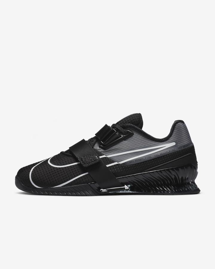Zapatillas Deportivos Nike Romaleos 4 Hombre Negras Blancas | MGSKP-5691