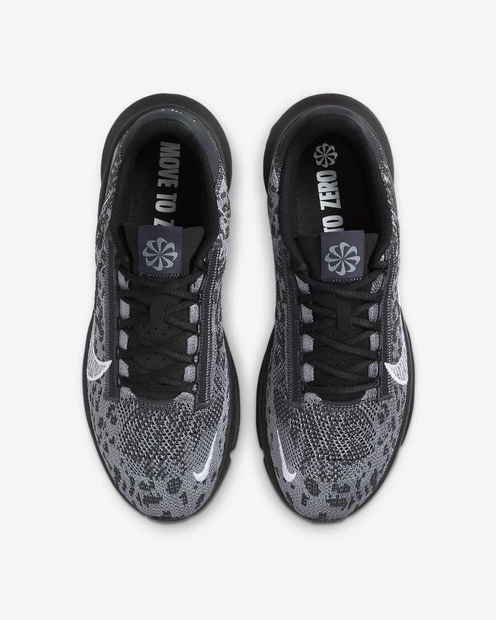 Zapatillas Deportivos Nike SuperRep Go 3 Next Nature Flyknit Hombre Gris Oscuro Negras Gris Blancas | BWKHL-1476