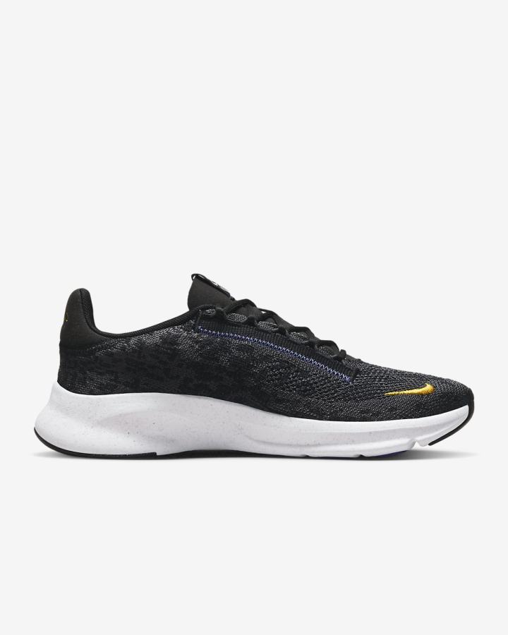 Zapatillas Deportivos Nike SuperRep Go 3 Flyknit Next Nature Mujer Negras Gris Oscuro Amarillo | DBNMT-7214