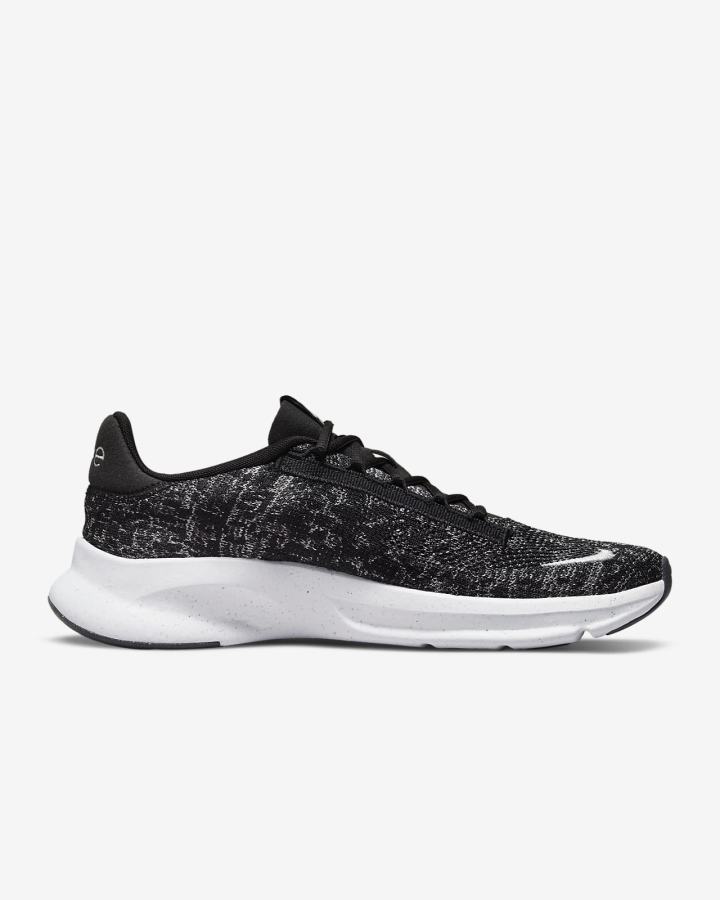 Zapatillas Deportivos Nike SuperRep Go 3 Next Nature Flyknit Hombre Negras Gris Oscuro Blancas Plateadas | GTHRX-1783