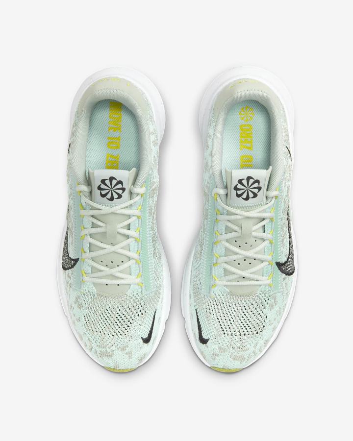 Zapatillas Deportivos Nike SuperRep Go 3 Flyknit Next Nature Mujer Verde Menta Blancas Negras | OFDES-7632