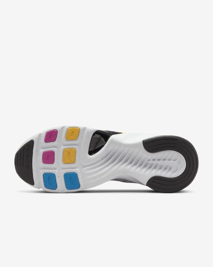 Zapatillas Deportivos Nike SuperRep Go 3 Next Nature Flyknit Hombre Gris Claro Blancas Doradas Azules | QATLX-1976