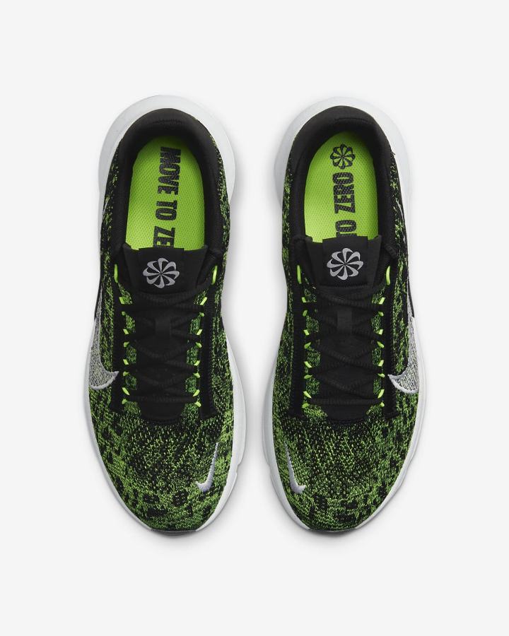 Zapatillas Deportivos Nike SuperRep Go 3 Next Nature Flyknit Hombre Negras Blancas | QWTPH-0473