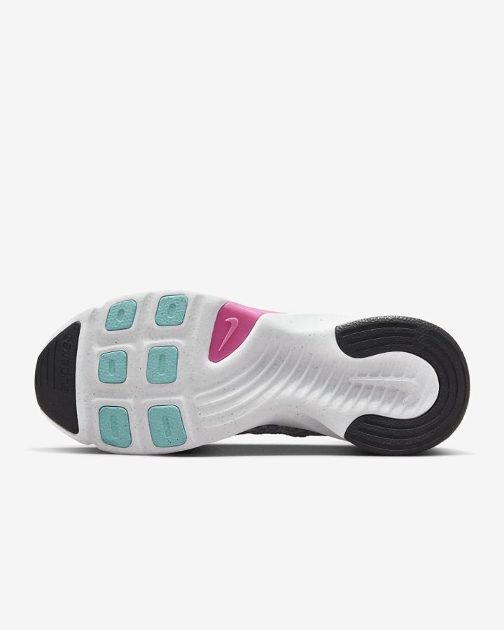 Zapatillas Deportivos Nike SuperRep Go 3 Flyknit Next Nature Mujer Gris Turquesa | SVBNH-8597