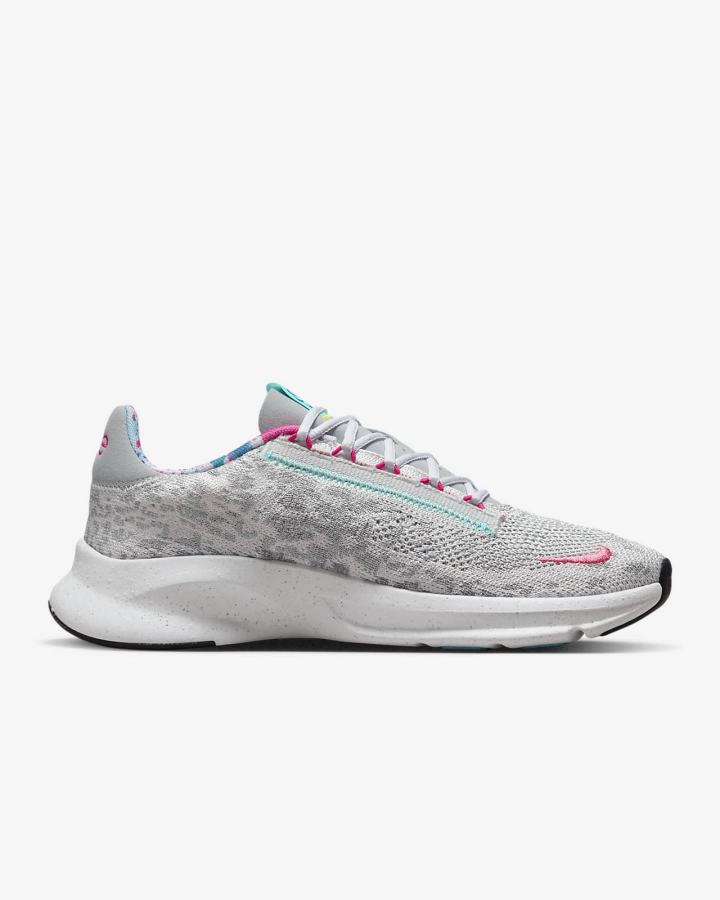 Zapatillas Deportivos Nike SuperRep Go 3 Flyknit Next Nature Mujer Gris Turquesa | SVBNH-8597