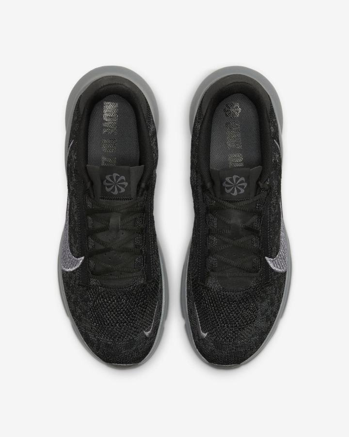 Zapatillas Deportivos Nike SuperRep Go 3 Next Nature Flyknit Hombre Negras Gris Gris Oscuro | SWGHX-8063