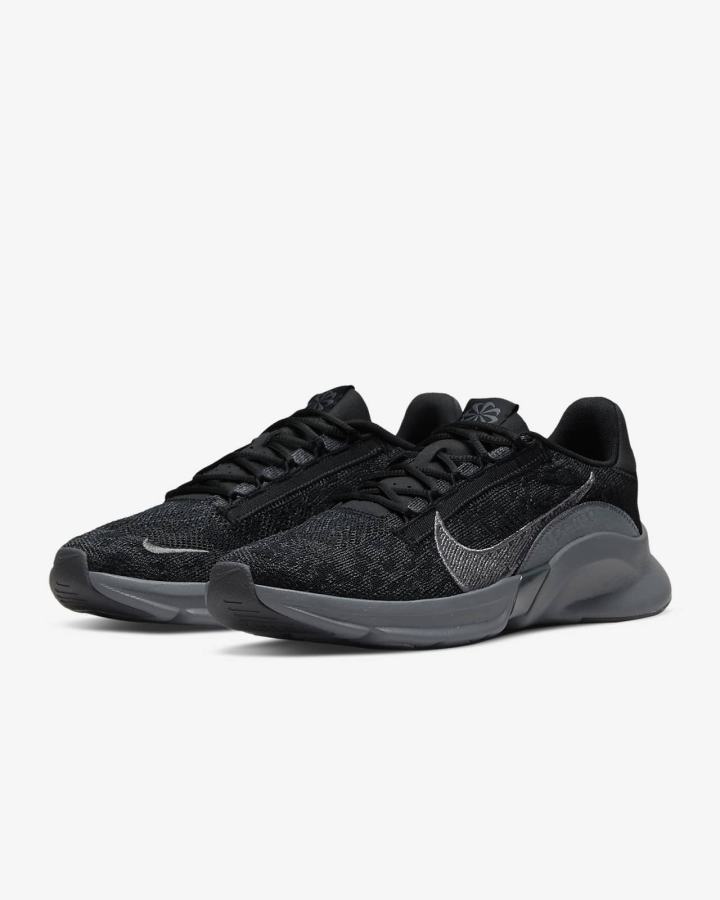 Zapatillas Deportivos Nike SuperRep Go 3 Next Nature Flyknit Hombre Negras Gris Gris Oscuro | SWGHX-8063