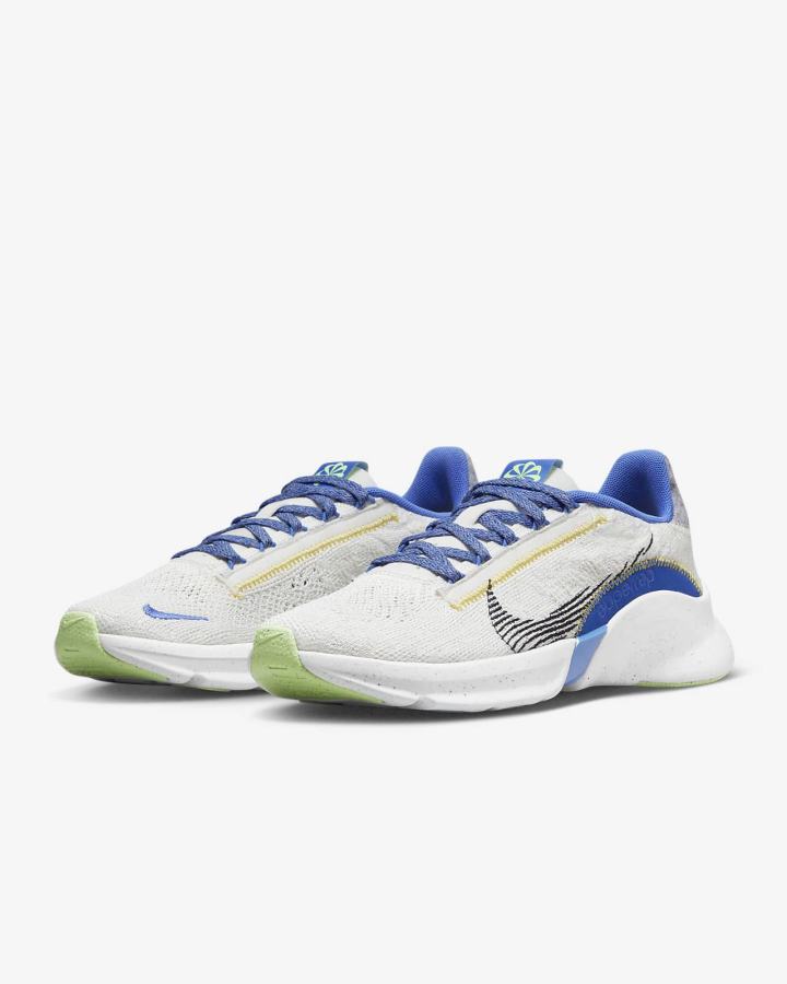 Zapatillas Deportivos Nike SuperRep Go 3 Flyknit Next Nature Mujer Azules Verde Negras | TGYWC-9865