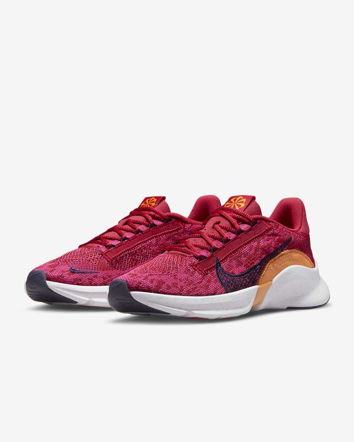 Zapatillas Deportivos Nike SuperRep Go 3 Flyknit Next Nature Mujer Rosas Amarillo Oscuro Azules | TNMEW-9780
