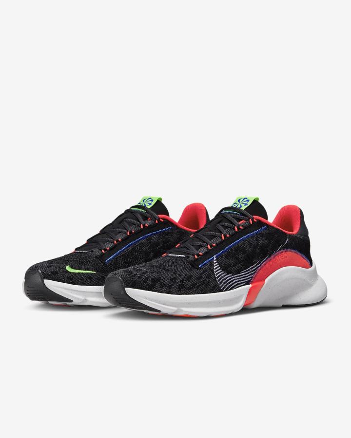 Zapatillas Deportivos Nike SuperRep Go 3 Next Nature Flyknit Hombre Negras Gris Oscuro Rojas Claro Blancas | WQXFP-7842