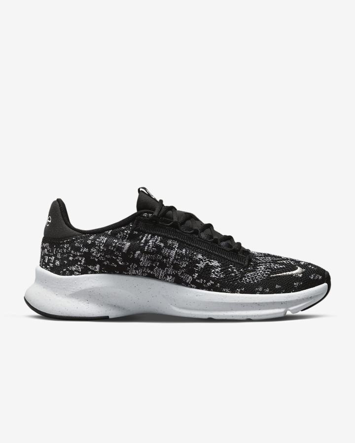 Zapatillas Deportivos Nike SuperRep Go 3 Flyknit Next Nature Mujer Negras Blancas Metal Plateadas | WRFBH-2879