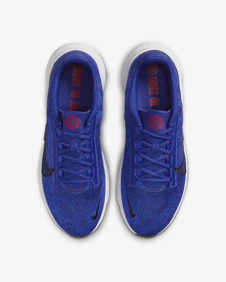 Zapatillas Deportivos Nike SuperRep Go 3 Next Nature Flyknit Hombre Azul Real Azules Negras Blancas | YHLDF-5946