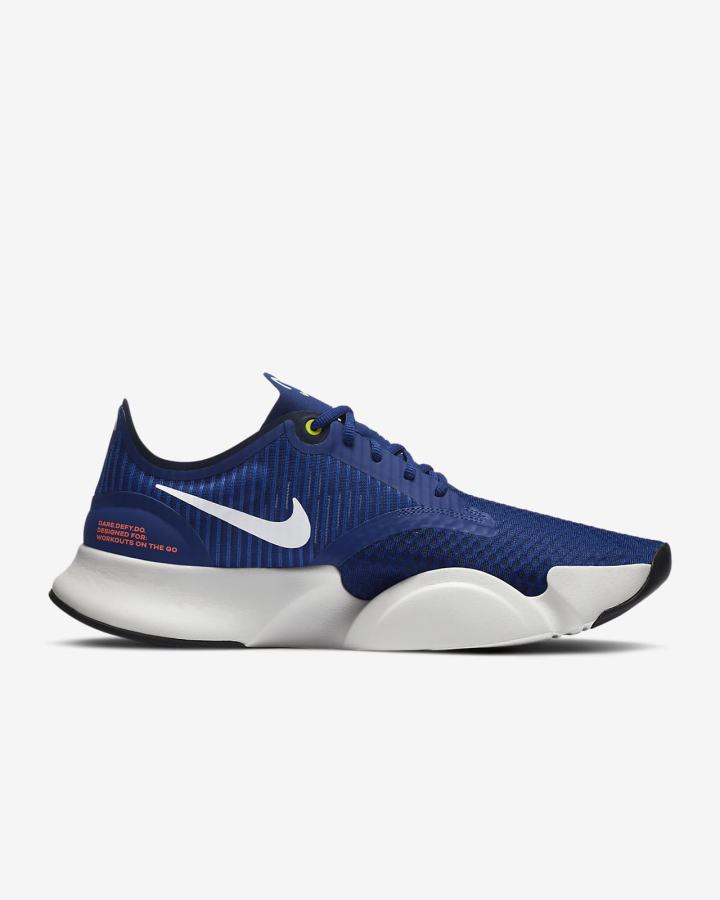 Zapatillas Deportivos Nike SuperRep Go Hombre Azul Real Azules Beige Claro Blancas | RXNPM-4680