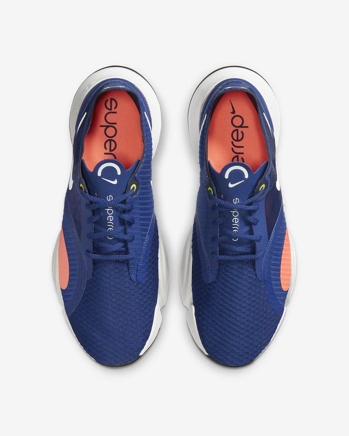 Zapatillas Deportivos Nike SuperRep Go Hombre Azul Real Azules Beige Claro Blancas | RXNPM-4680