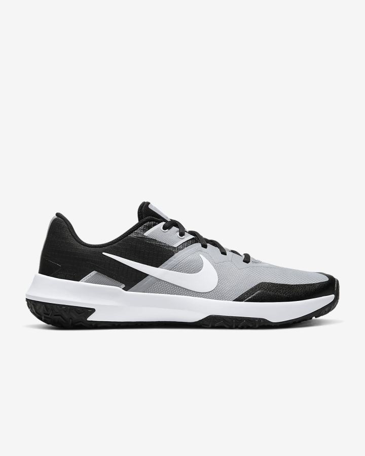 Zapatillas Deportivos Nike Varsity Compete TR 3 Hombre Gris Claro Negras Blancas | AHCOM-2085