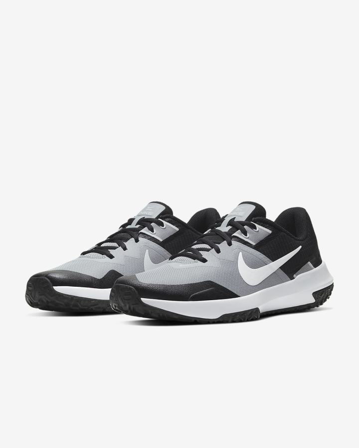 Zapatillas Deportivos Nike Varsity Compete TR 3 Hombre Gris Claro Negras Blancas | AHCOM-2085