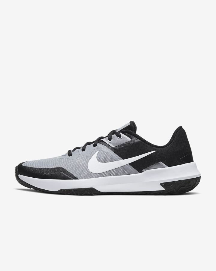 Zapatillas Deportivos Nike Varsity Compete TR 3 Hombre Gris Claro Negras Blancas | AHCOM-2085