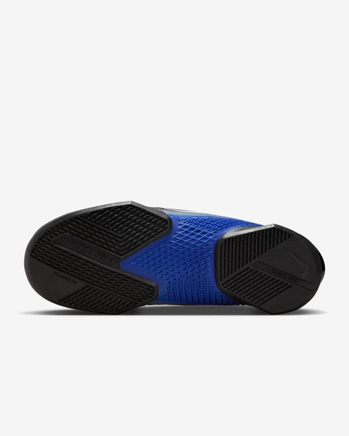 Zapatillas Deportivos Nike Zoom Metcon Turbo 2 Hombre Gris Azul Real Negras Blancas | OMQGT-5129