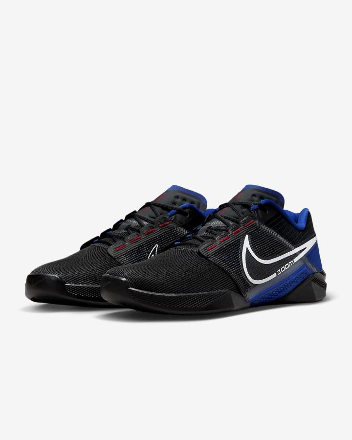 Zapatillas Deportivos Nike Zoom Metcon Turbo 2 Hombre Gris Azul Real Negras Blancas | OMQGT-5129