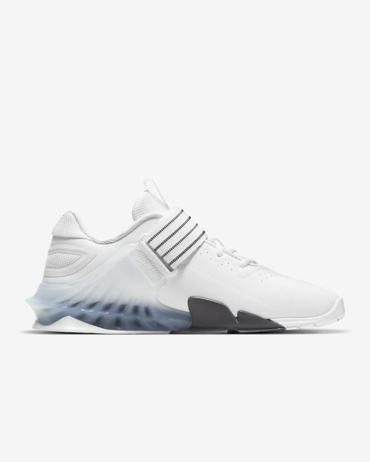 Zapatillas Halterofilia Nike Savaleos Mujer Blancas Gris Naranjas Negras | WKYDF-5983