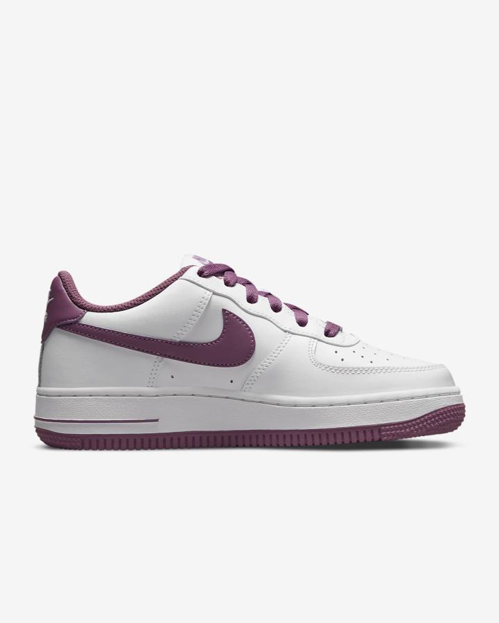 Zapatillas Nike Air Force 1 '06 Kids Niña Blancas Burdeos Claro | AZIDO-0196